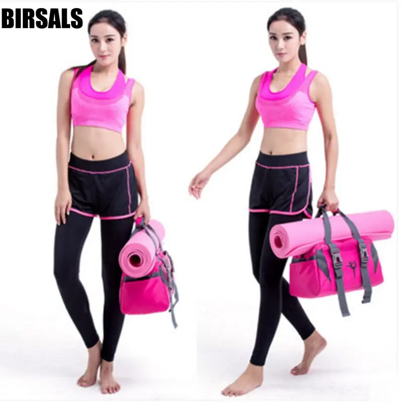 Women Purple Yoga Sports Dance Bag Girls Pink Gym Dancing Bag For Fitness Adult Big Waterproof Handbag Shoulder Dance Bag AS8631