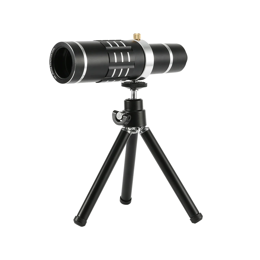 

18x Zoom Optical Telescope Telephoto Lens with Tripod Clip Kit Phone Camera Lens for iPhone Samsung WIF66