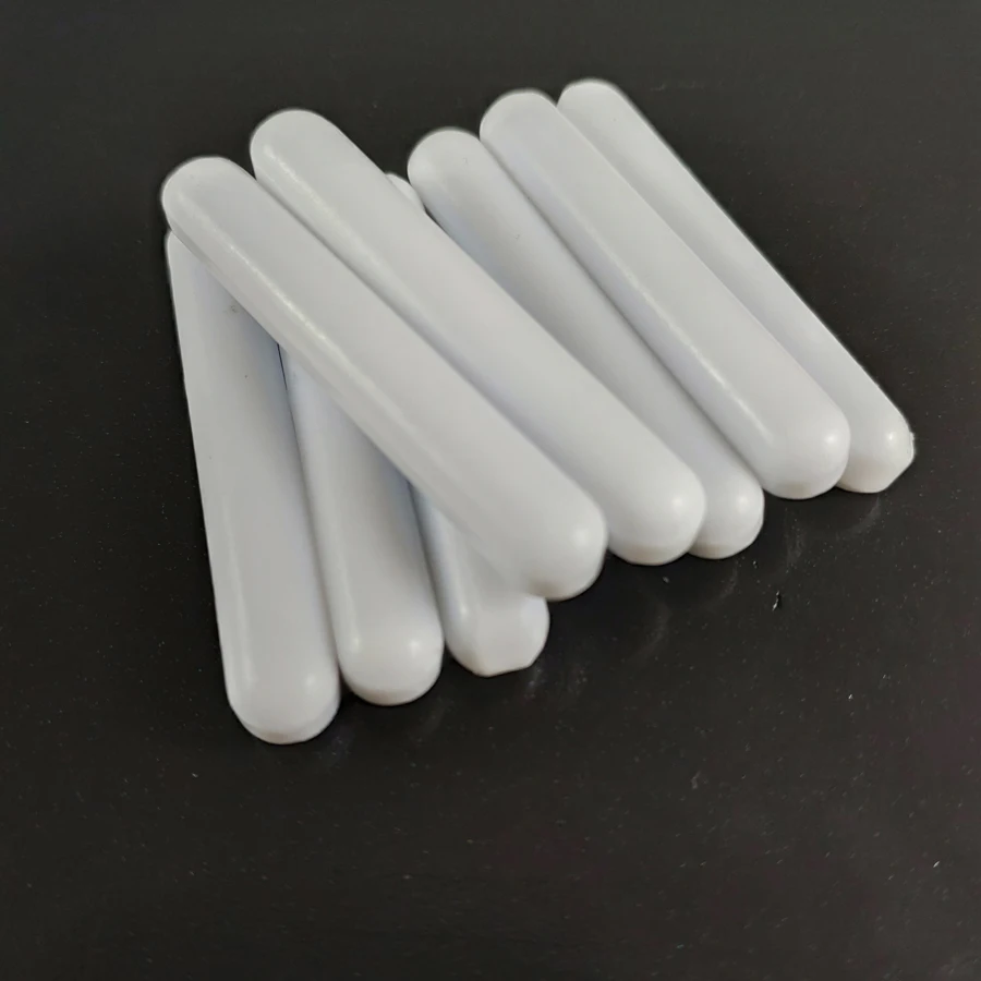 C7x18mm 10 шт. PTFE магнитная мешалка миксер бар PTFE мешалки белый тефлон магнитные палочки Без кольцевая опора