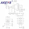 5PCS MTS-202-C4-N0 rocker arm button switch rocker lever switch 6 feet 2 gold-plated shake head button switch ► Photo 3/3