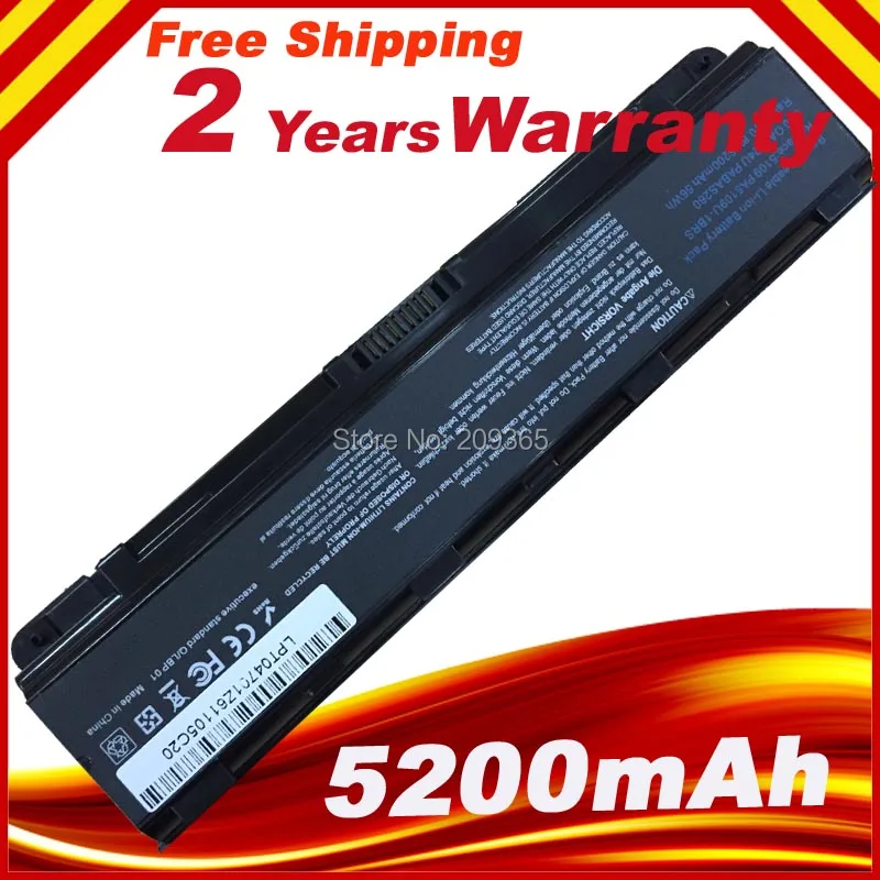 Ноутбук Батарея для Toshiba Satellite C50T C55 C70 C75D PA5108U-1BRS PA5109U-1BRS PA5110U-1BRS PABAS271 PABAS272