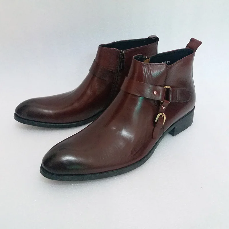 New 2019 Designer Shoes Botas Militares Boot For Men Handmade Genuine Leather Boots Fashion Man Cowhide Leather Shoes, EU43 44 New 2019 Designer Shoes Botas Militares Boot For Men Handmade Genuine Leather Boots Fashion Man Cowhide Leather Shoes, EU43 44