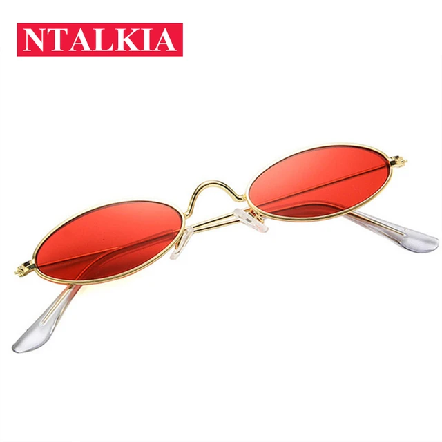 Teumire Retro Oval Sunglasses for Women Men 90’s Vintage Sun Glasses UV400  Protection Shades