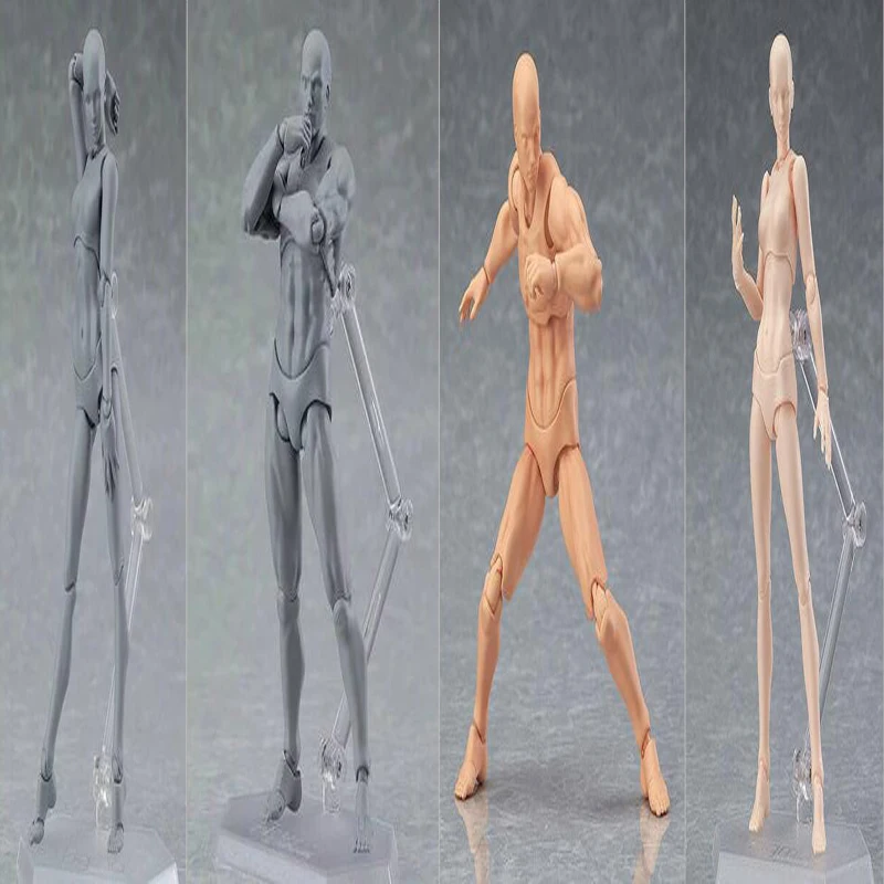 

BODY KUN figure BODY CHAN Grey Orange Yellow SHF PVC Action Figure Model Toys 13cm Y6244