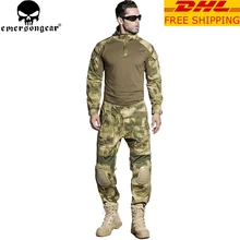 EMERSONGEAR Gen2 BDU Combat Uniform Tactical Shirt Pants with Elbow Knee Pads Military Camouflage Hunting Clothes ATFG EM6922