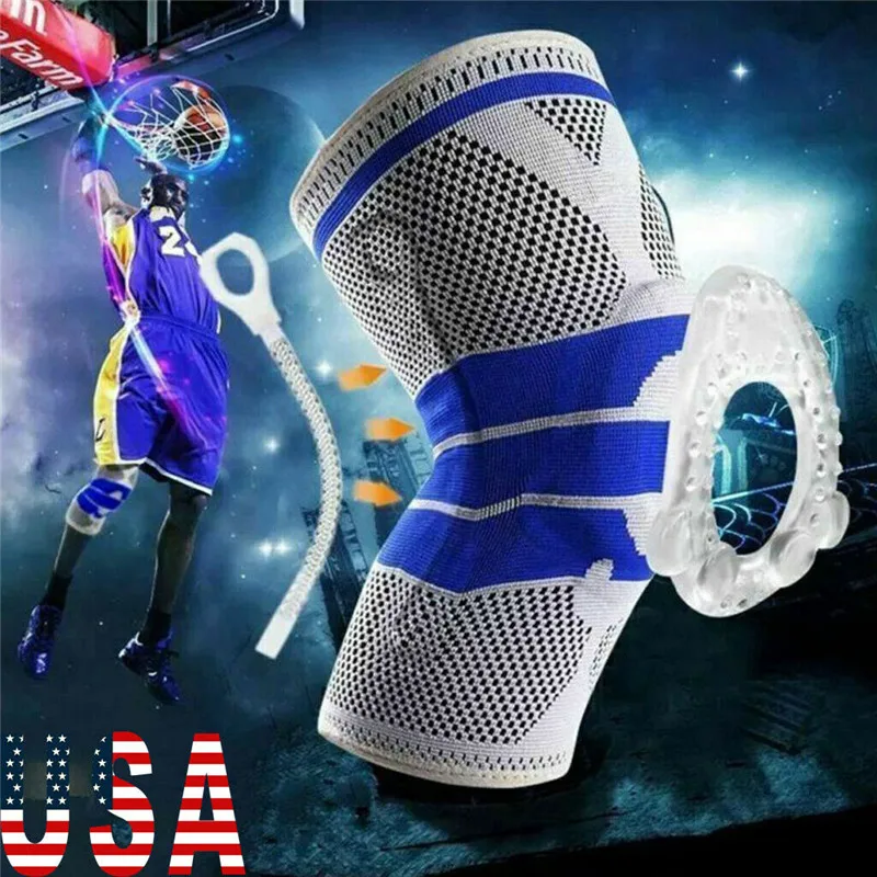 

Full Knee Support Brace Knee Protector Medial&Patella Knee Support Strap Strong Meniscus Protection Compression M/L/XL