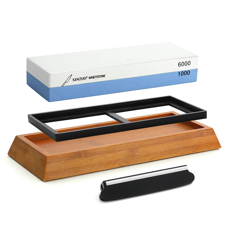  XINZUO Pro Sharpening Stones Double Side 1000/6000 Grit Sharpening Grinding Stone Whetstone Knife S - 32968713448
