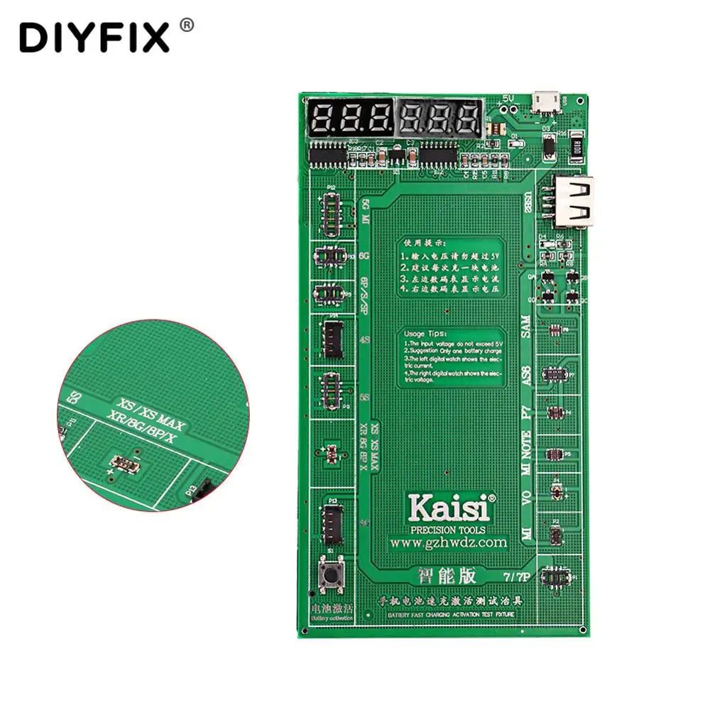 Kaisi K9208 профессиональная плата для активации батареи пластина зарядный кабель джиг для iPhone XR XS MAX 8 Plus 8 7 Plus 7 6s 6 5S 5 4S 4