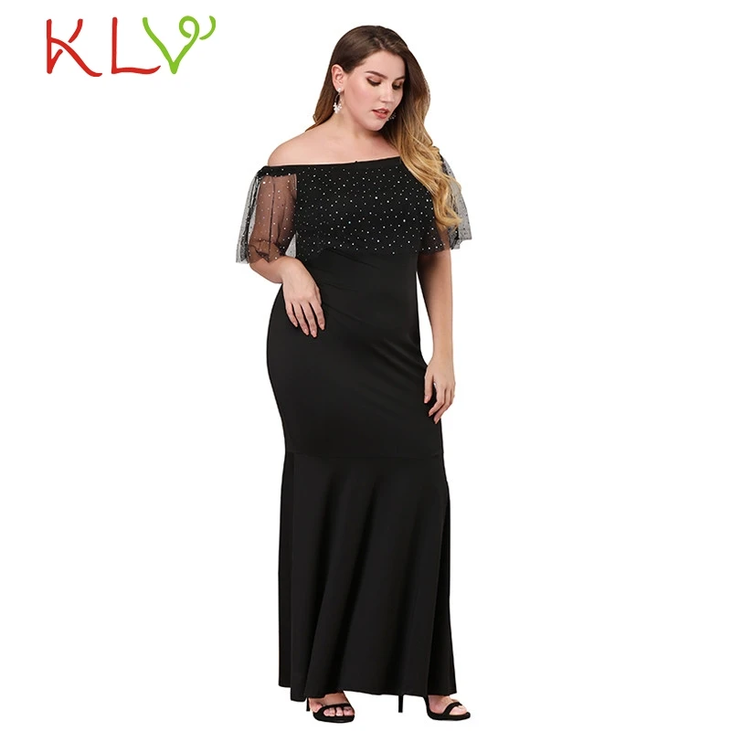 

Dress Women Maxi jurken Off Shoulder Sexy Casual Elegant Summer Dress PlusSize Evening Party Night 2019 Vestidos Robe Femme 19Je