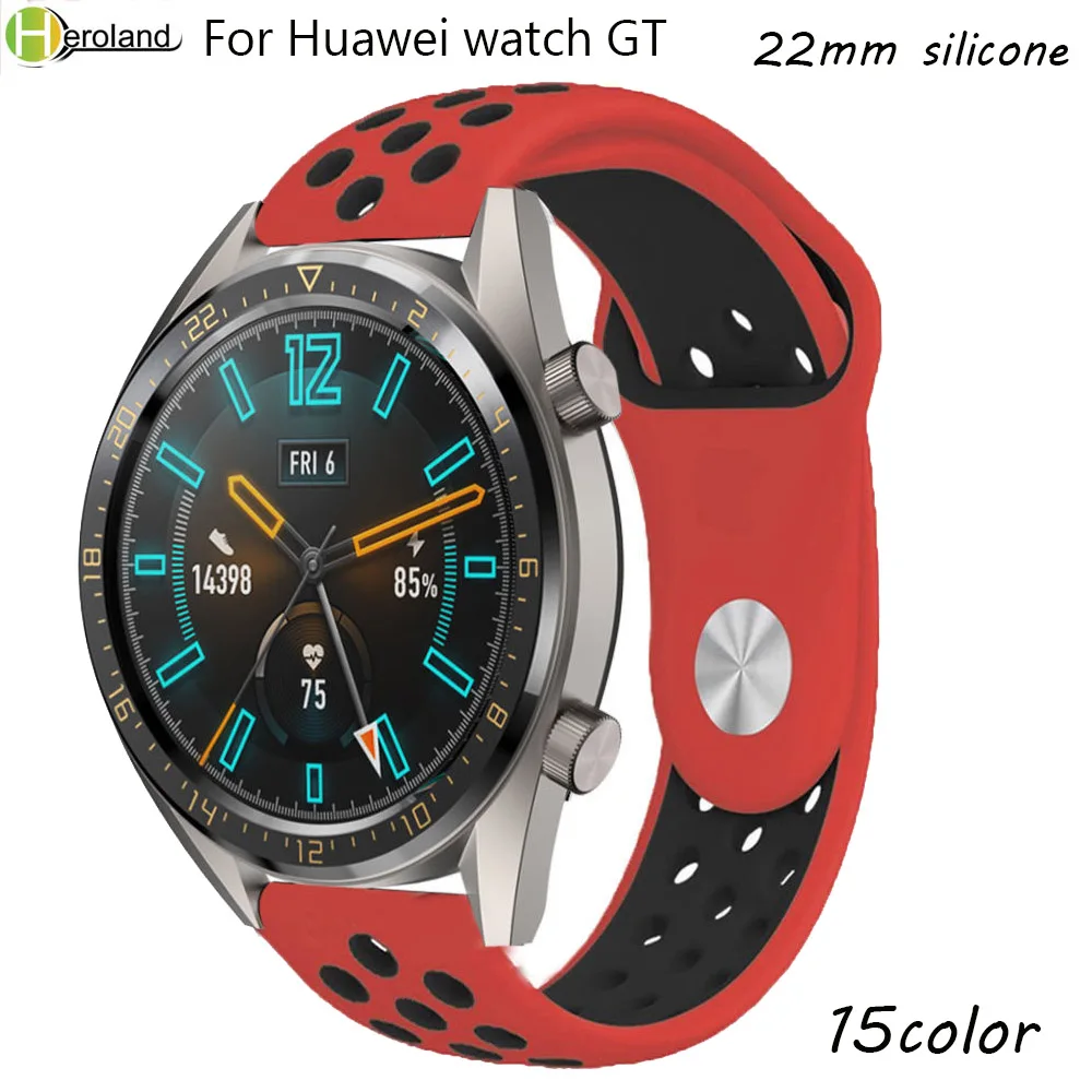 

22MM silicone watch strap band for Huawei Watch GT sport WatchBands For samsung gear s3 frontier Classic smartwatch Accessories