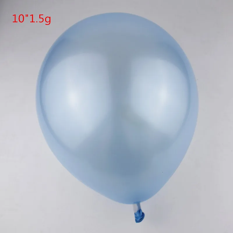 Ldtexmy 100 шт. 10 дюймов 1,5 г Латекс Pearl воздушные шары гелий уплотненный воздушный шар одежда для свадьбы, дня рождения воздушные шары для украшения Balony игрушка - Цвет: Небесно-голубой