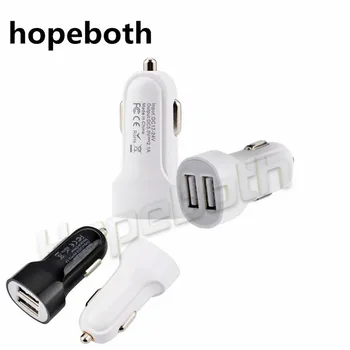 

hopeboth Dual 2 USB Port Car charger Universal 2.1 A charging Adapter Chargers For iphone Samsung HTC ZTE Motorola