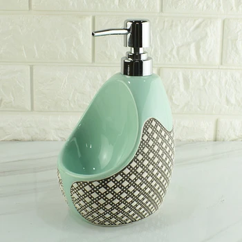 

Nordic New bathroom sanitary ware ceramic hand sanitizer sub-bottling shower gel bottle plastic pump head lotion soap dispenser