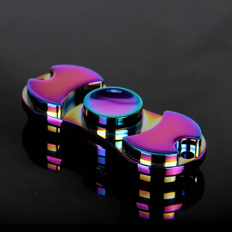 

High Quality Colorful Aluminum Alloy EDC Hand Spinner Metallic Tri-Spinner Antistress Fidget Toy for Autism and ADHD Anti Stress