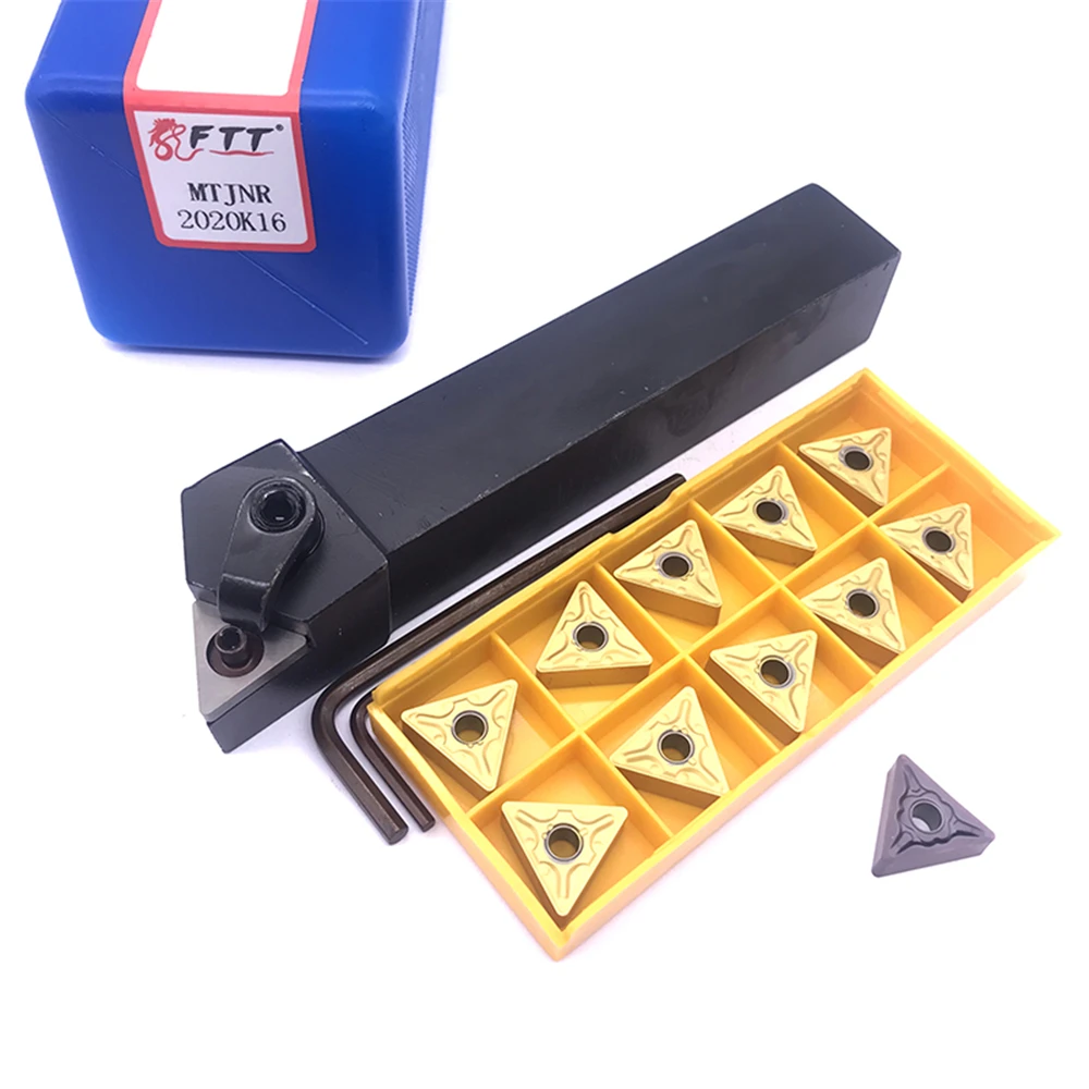 

1pcs MTJNR2020K16 Turning holder +11pcs TNMG160408 Carbide Inserts CNC turning tool MTJNR Lathe Cutting Tool Set