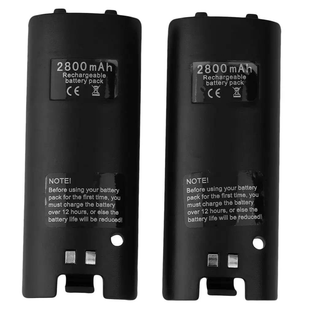 Dual Charger Station 2x 2800mAh Rechargeable Battery For Wii Remote