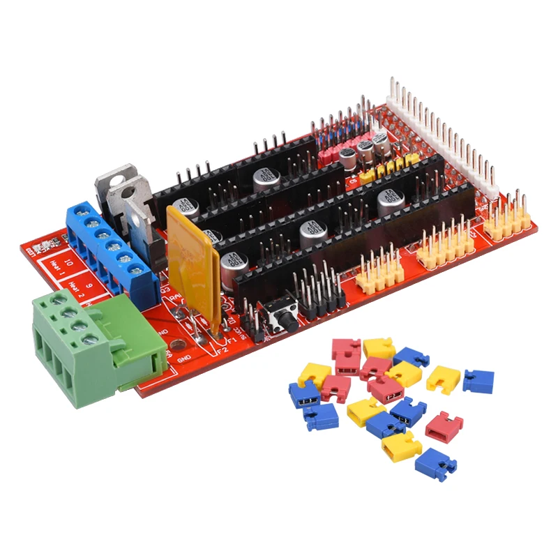 1 шт. Mega 2560 R3 + RAMPS 4 панель управления 5 DRV8825 шаговый двигатель привод переноска
