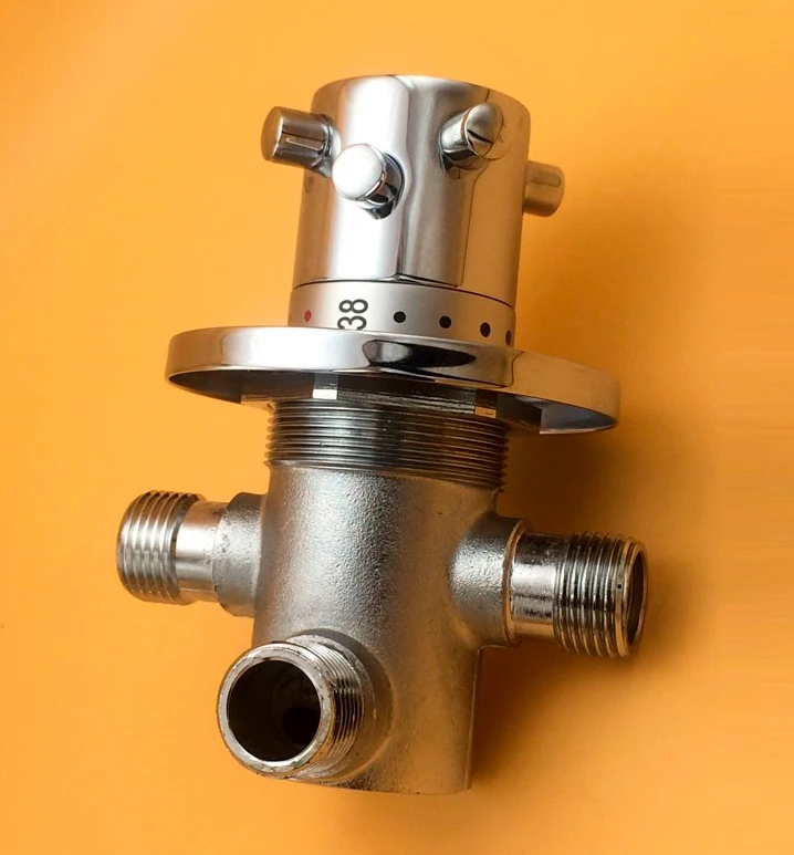 Латунь G1/" настенный термостатический смеситель клапан горячей и холодной воды для биде спрей ручной душ