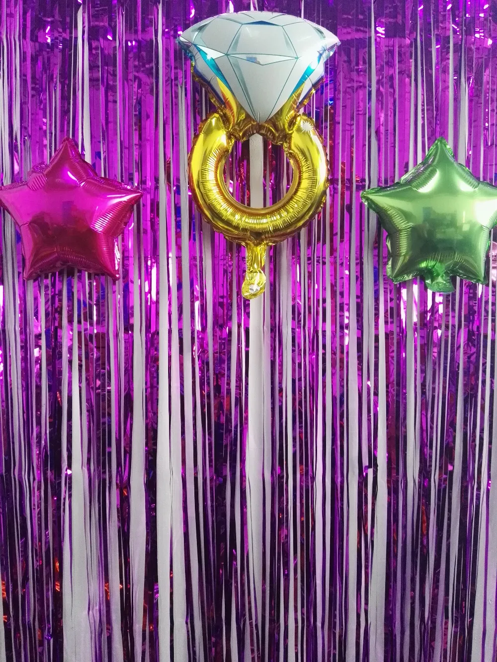 foil fringe curtain156