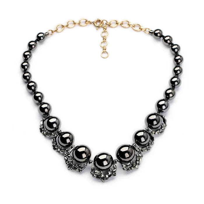New Design Jewelry Friendship Feminine Hot Sale Black Pearl Necklace ...