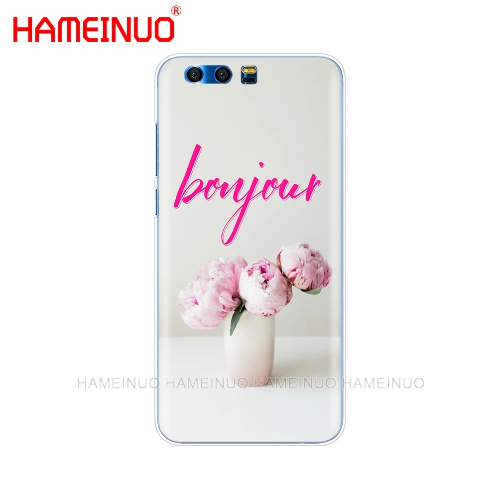 Чехол для телефона HAMEINUO с розовыми цветами и пионами чехол Huawei Honor 10 V10 4A 5A 6A 7A 6C 6X 7X