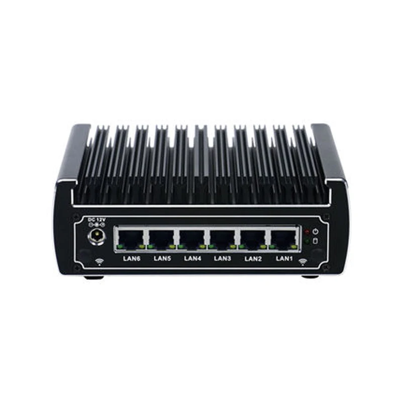 Kingdel Pfsense безвентиляторный мини ПК HTPC Core i3 7100U Celeron 3865U 6 * Intel lan DDR4 linux маршрутизатор брандмауэра DHCP VPN сетевого сервера