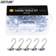 Набор крючков Goture Jig Head 3,5 г/5 г/7 г/10 г/14 г стакан рыболовный крючок снасть Мягкая приманка морской стоячий Вибрационный крючок Карп Рыболовный крючок