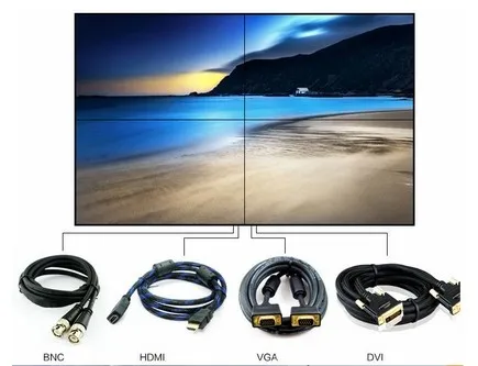 46 дюймов HD 4k поддерживается узкий ободок ЖК-видео настенный с оригинальной панелью ТВ Настенный 5x5 CC ТВ монитор дисплей
