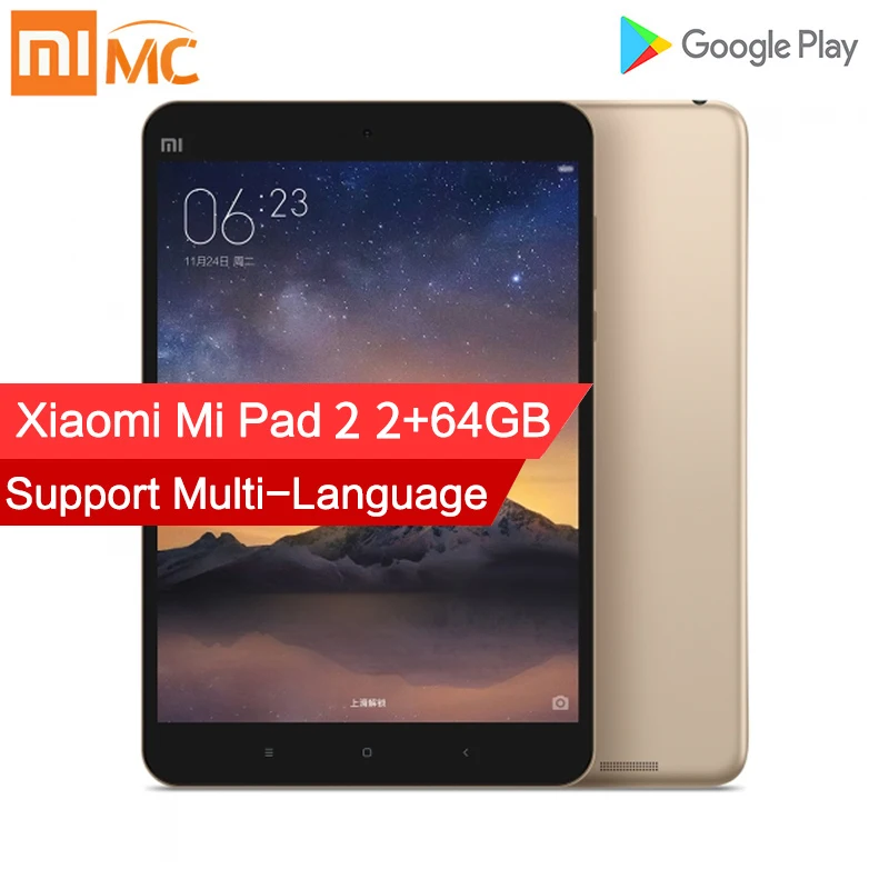 Оригинальный Xiaomi Mi Pad 2 планшеты PC 7 9 дюймов 2048x1536 FHD экран Intel Atom X5 Z8500 4 ядра Гб 64 6190