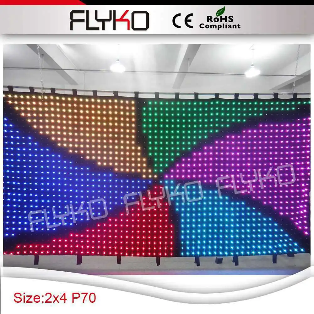 P7 2X4M светодиодный экран для фестиваля видео шоу Бесплатная доставка|led curtain screen|led