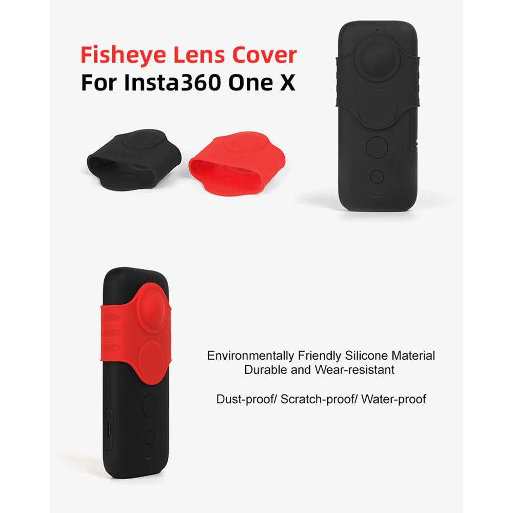 

For Insta360 One X Lens Silicone Case Fisheye Lens Protector Cover for Insta 360 one x Sport Camera Accessories