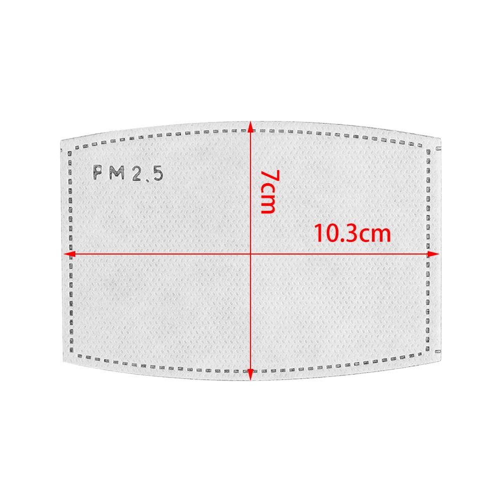 Комплект из 2 предметов, 5 слоев фильтр с активированным углем N95 эффективность фильтрации PM2.5 против дымки Маски Рот сменные фильтры для искусственного дыхания муфельная печь