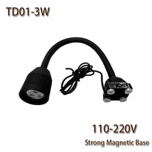 HNTD 3 Вт AC 110 В/220 В TD01 светодиодный светильник с мягким стержнем магнитное основание станок с ЧПУ рабочий светильник Светодиодный точечный светильник s дешево и отлично