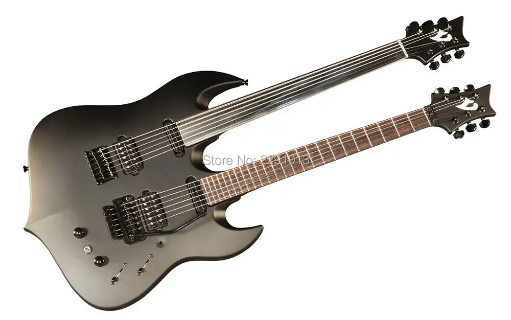 

Customized guitar Good quality double neck guitar ;VigierDoubleBfoot