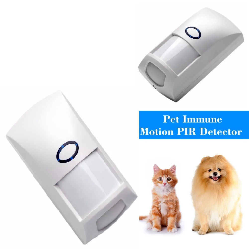 Мини портативный Проводной 25 кг Pet Immune двойной инфракрасный PIR детектор движения сенсор низкое потребление для дома GSM охранная сигнализация