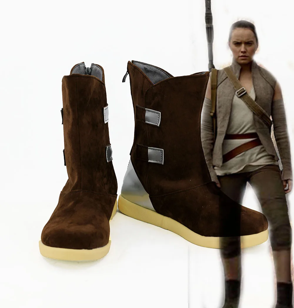 Star Wars The Last Jedi Star Wars8 Rey Cosplay Boots Shoes Custom Made