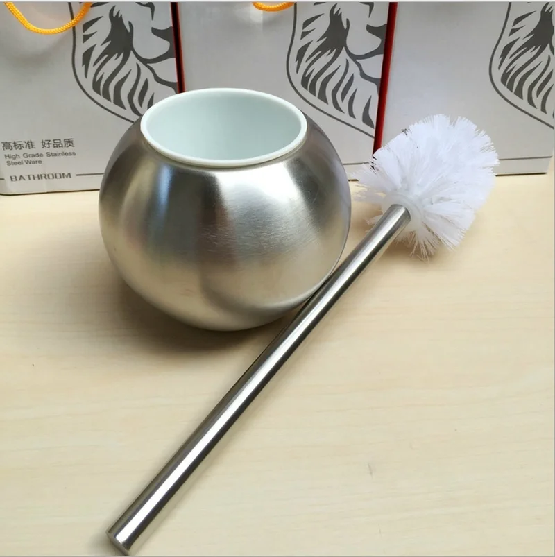 silver Сферический набор кистей для ванной из нержавеющей стали - Цвет: silver