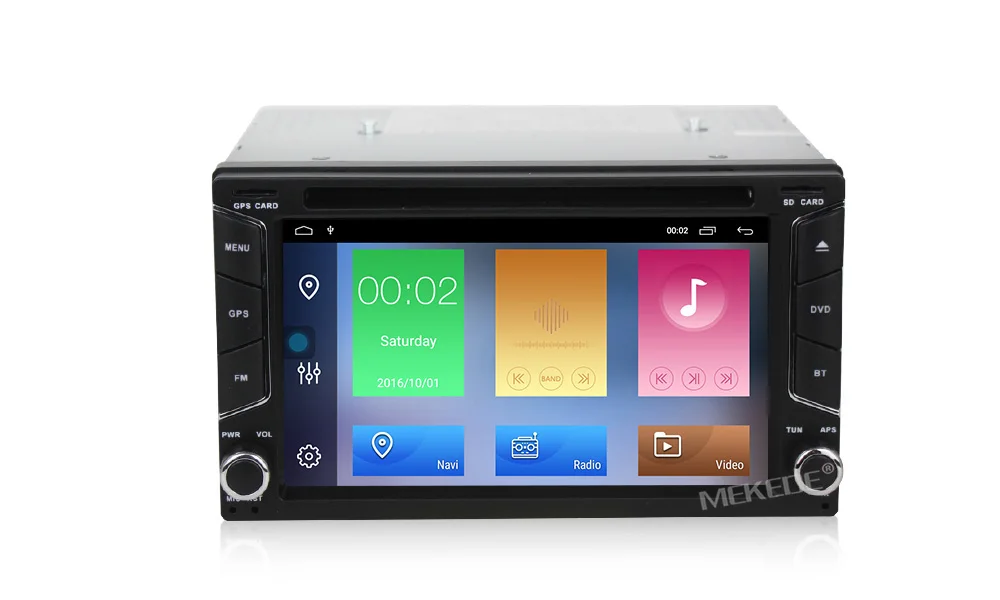Акция! Mekede 2 ГБ+ 32 ГБ android 9,1 автомобильный Радио gps dvd-плеер для nissan v w toyota kia универсальная gps-навигация с WiFi BT