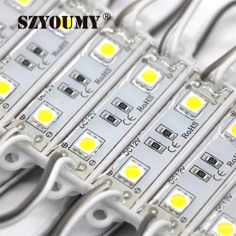 SZYOUMY оптовая продажа Светодиодный модуль лампы Водонепроницаемый модуль света 5054 SMD 2 светодиодный s освещения лампы 2 года гарантии 2000 шт