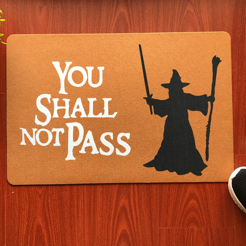 Get Digital Doormat You Shall Not Pass Carpet Entrance Rug Front