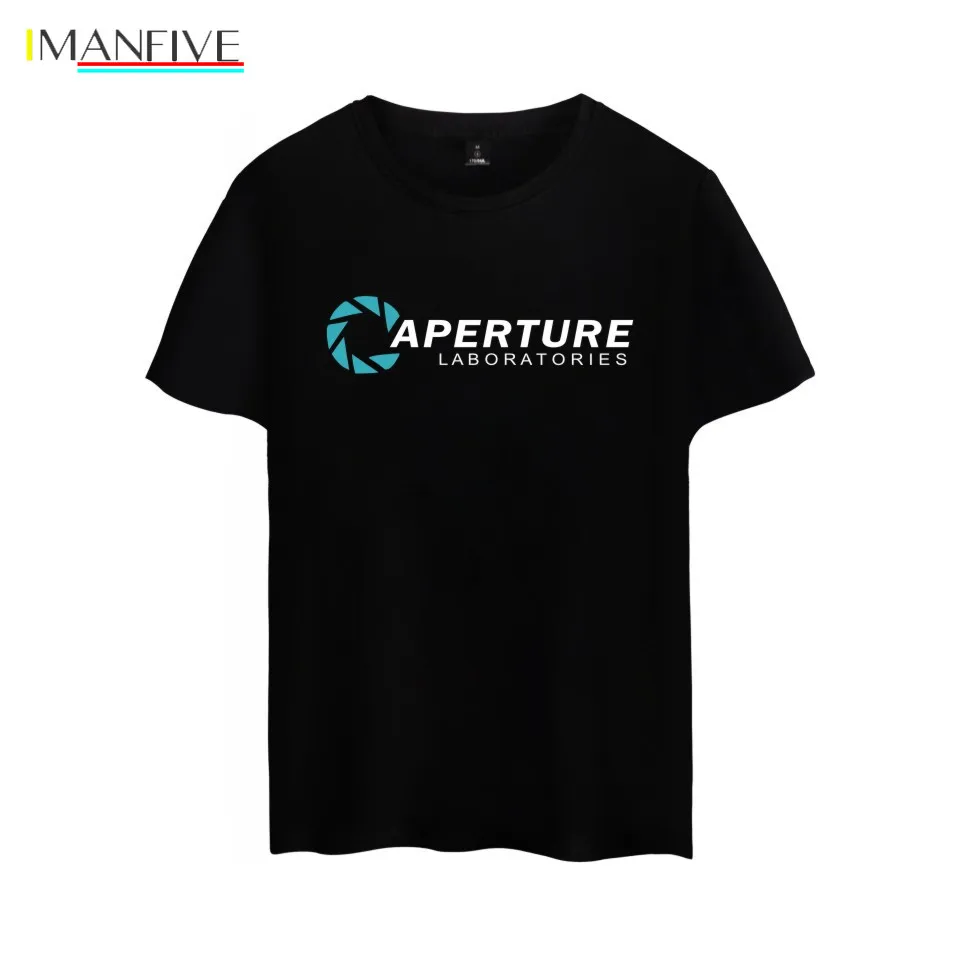 

Aperture Science Games T shirt Mens Summer tshirt Aperture Laboratories T-shirt Brand Short Sleeve Tees Plus Size S to 3XL