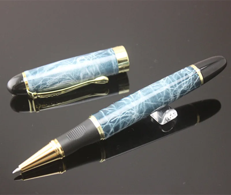 Jinhao x450 Королевский синий спиральный узор Ручка-роллер высокое качество роскошные офисные школьные канцелярские принадлежности Материал Поставки полностью металлический - Цвет: Q