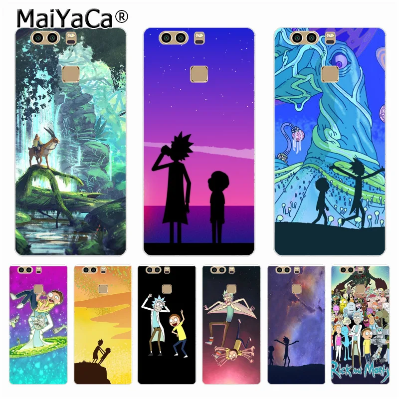

MaiYaCa Rick and Morty cartoon Phone Case for Huawei P9 p6 p7 p8 p10 plus case coque for red mi 2 note 2 case