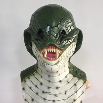 

New Realistic Snake Latex Mask Cobra Snake Horror Animal Head Halloween Mask Costume Carnival Fancy Dress up For Party