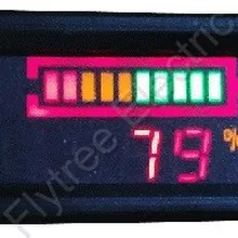 10 бар 200 В Регулируемый цифровой Батарея индикатор разряда Индикация напряжения Гольф корзину, электромобиль 12 В до 200 В