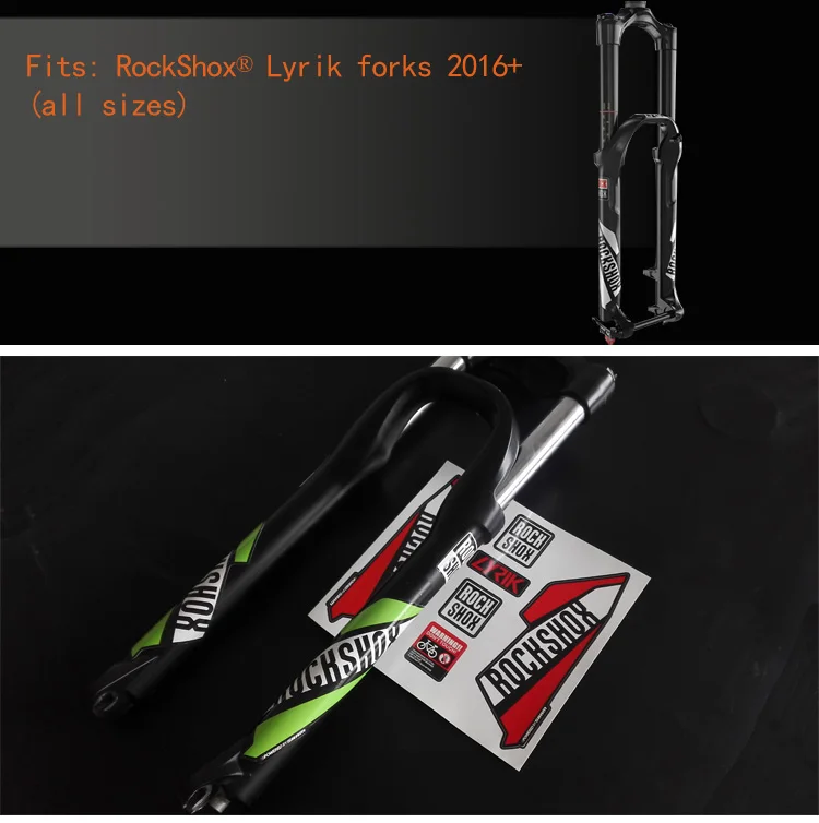 Стиль rockshox Lyrik передняя вилка наклейки горный велосипед передняя вилка наклейки велосипед Lyrik наклейки на вилке