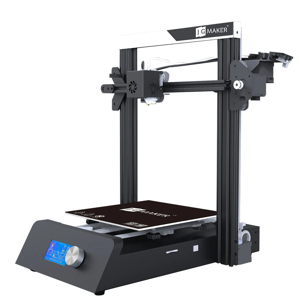 cheap JGAURORA Magic 3D Printer Single nozzle LCD screen Broken material detection Sheet metal base Semi DIY design Ball bearing