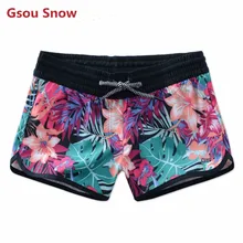 Gsou Snow Brand Купальники для малышек, женская обувь Яркие летние Пляжные шорты для будущих мам Плавание Мужские шорты для купания пляж Совета Шорты для женщин Surf Плавание костюм Одежда заплыва трусики