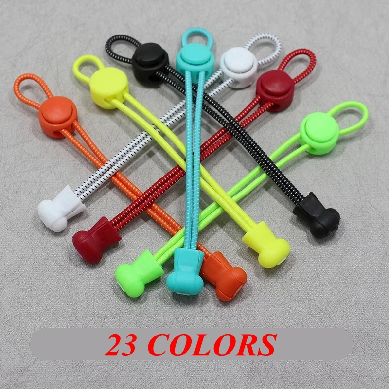 1 pair Stretching Lock Lace Sneaker ShoeLaces Elastic Shoe Laces Shoe accessories lacets Shoestrings Running/Jogging/Triathlone