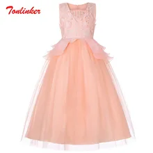 Baby Girls Princess Party Flowers Dress Girl Sleeveless Bridal Gown Prom Dress Birthday Wedding Costumes Children Party Clothes Baby Girls Princess Party Flowers Dress Girl Sleeveless Bridal Gown Prom Dress Birthday Wedding Costumes Children Party Clothes